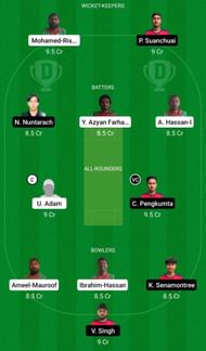 Dream11 Team for Maldives vs Thailand - Malaysia T20I Quadrangular Series 2022.